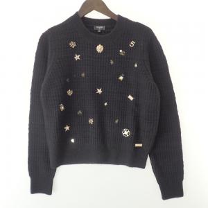 シャネル P59735 ブラック アイコンビジュー ニットセーター 最新の買取相場ご紹介