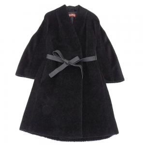 マックスマーラスタジオ ブラック アルパカ×ウール ダブル ベルト付 コート 最新の買取相場ご紹介