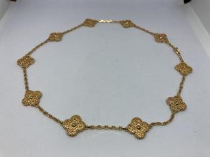 ヴァンクリーフ&アーペル 750RG ヴィンテージアルハンブラ 10モチーフ ネックレス 最新の買取相場ご紹介