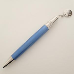 カルティエ シルバー×ブルー チャームドゥカルティエ 回転式ボールペン 最新の買取相場ご紹介