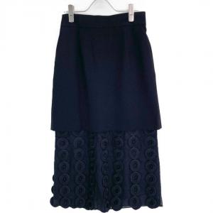 アドーア 531-4220702 ブラック サークルレースフリンジスカート 最新の買取相場ご紹介