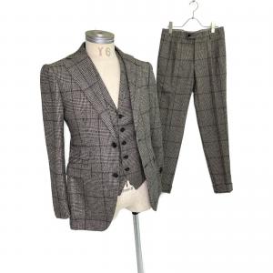 タリアトーレ　【BRILLA】グレー ハウンドトゥース MIURA 2B 3ピーススーツ 最新の買取相場ご紹介