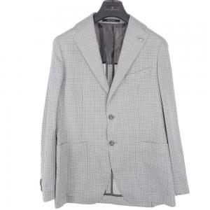 タリアトーレ　【×Brilla per il gusto】1SBM22K-PE グレー×ホワイト ハウンドトゥース 2Bテーラードジャケット 最新の買取相場ご紹介