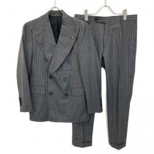 tタリアトーレ　グレー A-PL20B11 ウール ダブルスーツ 最新の買取相場ご紹介