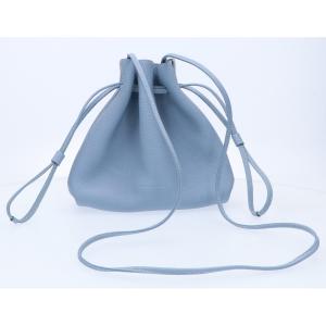 ボナベンチュラ ライトブルー ノア シュリンクレザー ミニ巾着バッグ 最新の買取相場ご紹介