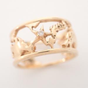 スタージュエリー K10 0.01Ct ダイヤ付き 世界地図 リング 最新の買取相場ご紹介