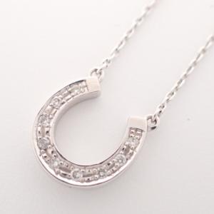 スタージュエリー K18WG 0.07ctダイヤ ホースシュー ネックレス 2.8g 最新の買取相場ご紹介