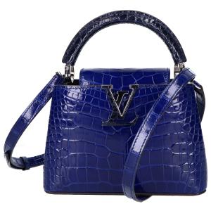 ルイヴィトン 20年 クロコダイル ブルー×ディープブルー カプシーヌMINI 最新の買取相場ご紹介