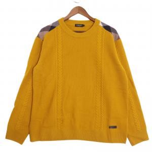 ブラックレーベルクレストブリッジ マスタード ショルダーチェック ケーブルニット 最新の買取相場ご紹介