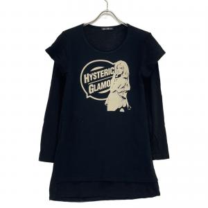 ヒステリックグラマー ブラック 0131CO02 プリント レイヤー トップス 最新の買取相場ご紹介