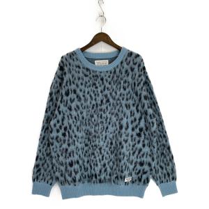ワコマリア ブルー レオパード モヘアクルーネックニット 最新の買取相場ご紹介