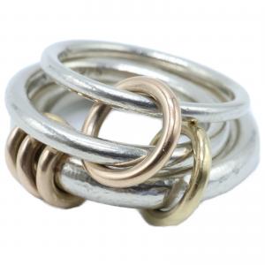 スピネリキルコリン 925×K18YG×K18RG オリオン 3連リング 最新の買取相場ご紹介