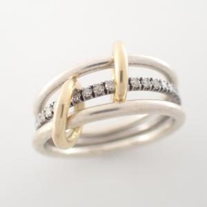 スピネリキルコリン 925×K18 LIBRA GRIS 3連リング 最新の買取相場ご紹介