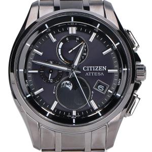 シチズン BY1001-66E スーパーチタニウム 黒文字盤 アテッサ エコ･ドライブ電波時計 ダイレクトフライト ムーンフェイズ 最新の買取相場ご紹介