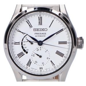 セイコー SS 白文字盤 SARW035 プレサージュ 琺瑯ダイヤル 裏スケ 最新の買取相場ご紹介