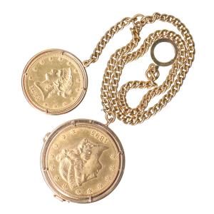 ピアジェ 750YG 金貨20&10ドルコイン 金無垢懐中時計 最新の買取相場ご紹介
