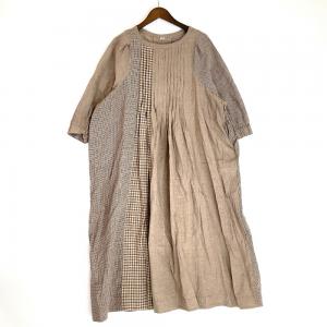 45R ブラウン 70650292 梅雨風カディミックスのタックドレス 最新の買取相場ご紹介