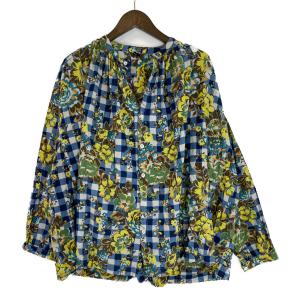 45R 70830153 インドカディフラワーギンガムプリントのくしゅくしゅブラウス 70830153 最新の買取相場ご紹介