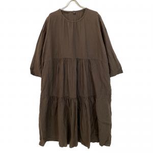 45R 70550502 インドリネンシャンブレーのティアードドレス 最新の買取相場ご紹介