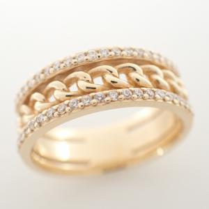 アバランチ 10K チェーンデザイン ジルコニア リング 5.1g 最新の買取相場ご紹介