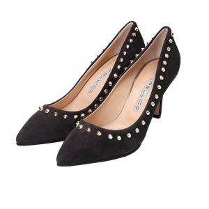 ペリーコ 黒 ANDREA 限定スタッズスエードパンプス 最新の買取相場ご紹介