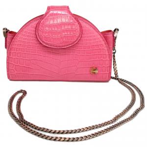 チビナイル クロコ ハーフムーン チェーンショルダーバッグ 最新の買取相場ご紹介