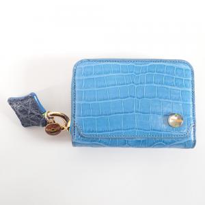 チビナイル クロコダイルレザー ブルー 2つ折りコンパクトウォレット 最新の買取相場ご紹介