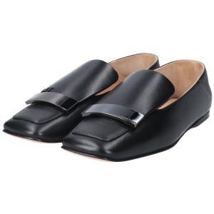 セルジオロッシ　スクエアトゥ　バックル　フラットシューズ　SR1　高級　23.5 セルジオロッシ スクエアトゥ バックル フラットシューズ SR1