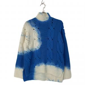 オフホワイト ブルー×ホワイト グラデーション タートルネックニット 最新の買取相場ご紹介