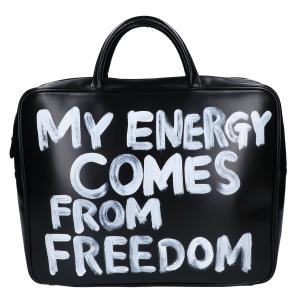 コムデギャルソン ブラック KZ-K269 MY ENERGY COMES FROM FREEDOMペイントレザーハンドバッグ 最新の買取相場ご紹介