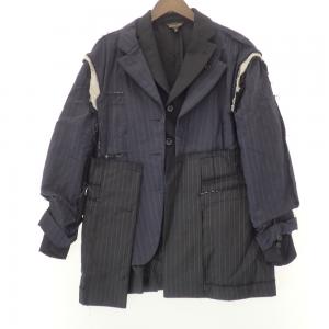 コムデギャルソン 18SS ブラック×ネイビー 再構築ジャケット 最新の買取相場ご紹介