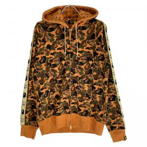 アベイシングエイプ ×MCM オレンジ 001ZPF731906X CAMO HOODIE 最新の買取相場ご紹介