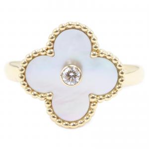 ヴァンクリーフ&アーペル 750YG 1Pダイヤ ホワイトマザーオブパール リング 最新の買取相場ご紹介