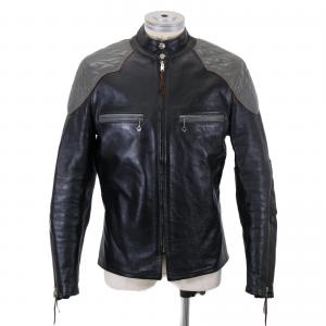 ザリアルマッコイズ BJ2002 ブラック×グレー ホースハイド BUCO J-100 PADDED JACKET ダイヤモンドステッチシングルライダースジャケット 最新の買取相場ご紹介