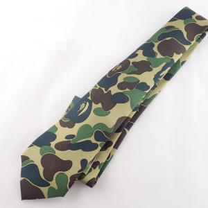 アベイシングエイプ カモフラ シルク100%ネクタイ 最新の買取相場ご紹介