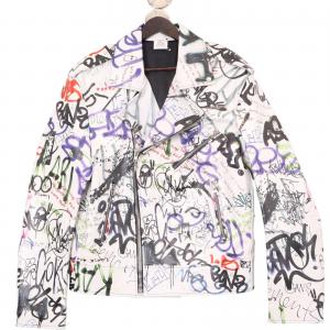 ヴェトモン ホワイト グラフィティプリント UE51JA750WL ライダースジャケット 最新の買取相場ご紹介