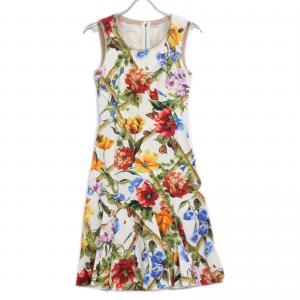 ドルチェ＆ガッバーナ F68O0T ホワイト フローラル バンブー クラシック ドレス   最新の買取相場ご紹介