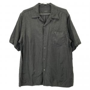 コモリ 23SS ブラック X01-02019 ウールシルク半袖オープンカラーシャツ 最新の買取相場ご紹介