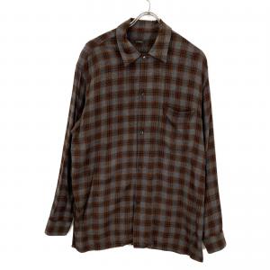 コモリ 19SS ブラウンチェック P01-01013 レーヨン オープンカラーシャツ 最新の買取相場ご紹介