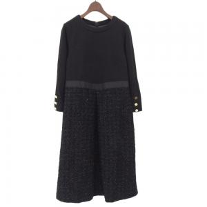 グレースクラス ブラック 02223 31058-00 ツイードコンビワンピース 最新の買取相場ご紹介