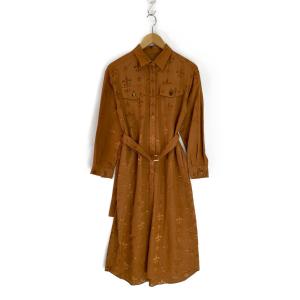 グレースクラス 23年製 オレンジ グログランジャガードシャツドレス 最新の買取相場ご紹介