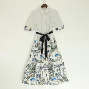 グレースクラス 22年製 ホワイト スタンドカラー フルボタンロング半袖ワンピース 最新の買取相場ご紹介