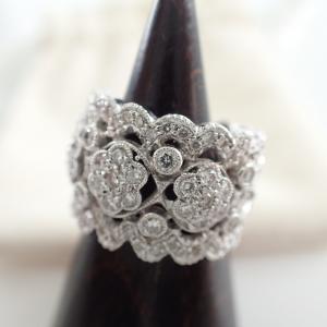 ポンテヴェキオ K18WG D0.78ct フラワーデザイン ダイヤ リング 最新の買取相場ご紹介