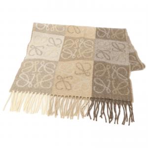 ロエベ F810487X17 ウール×カシミヤ アナグラム チェッカーボードスカーフ 最新の買取相場ご紹介