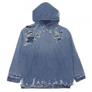 ディーゼル ブルー ダメージ加工 フーディーデニムパーカー 最新の買取相場ご紹介