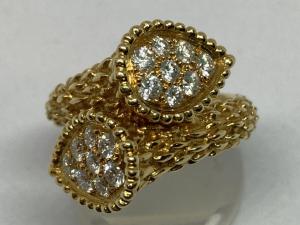 ブシュロン K18YG 16P セルパンボエム トワ エ モア リング 最新の買取相場ご紹介