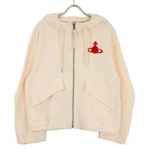 ヴィヴィアンウエストウッド　17-12-451002 ホワイト オーブ刺繍 フラップポケット ジップアップパーカー 最新の買取相場ご紹介