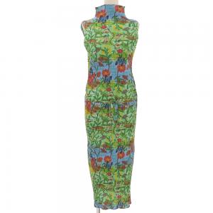 プリーツプリーズ PP61-JH546 転写プリント ボトルネックノースリーブワンピース 最新の買取相場ご紹介