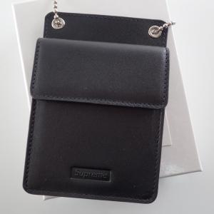 シュプリーム ブラック 18AW Leather ID Holder+Wallet 最新の買取相場ご紹介