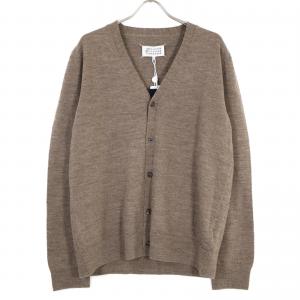 メゾンマルジェラ S50HP0012 ブラウン エルボーパッチ Vネックカーディガン 最新の買取相場ご紹介